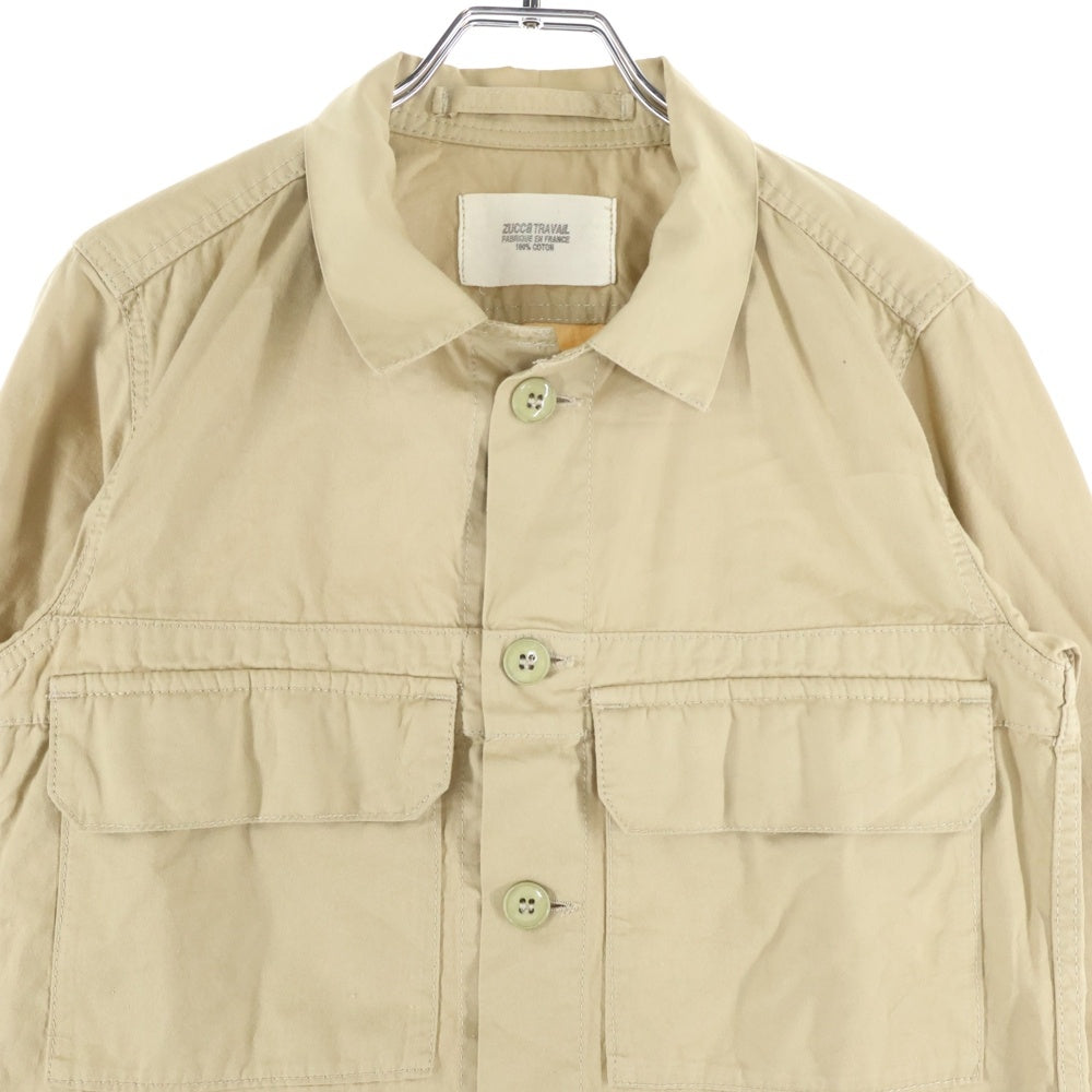 ZUCCa(ズッカ) ステンカラー 長袖シャツ ベージュ ZU31-FJ015 レディース