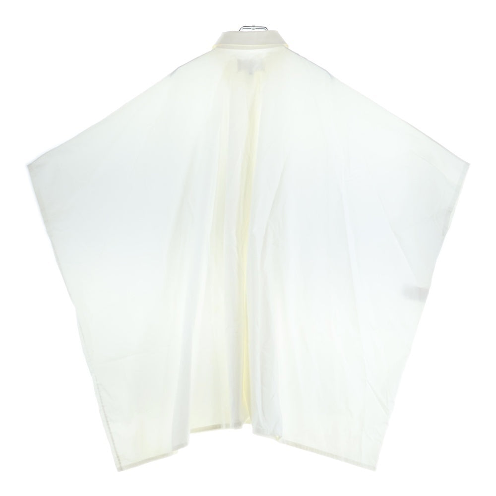 Maison Martin Margiela(メゾンマルタンマルジェラ) 12SS 比翼ボタン コットン ポンチョ シャツ ホワイト S51DL0138 レディース