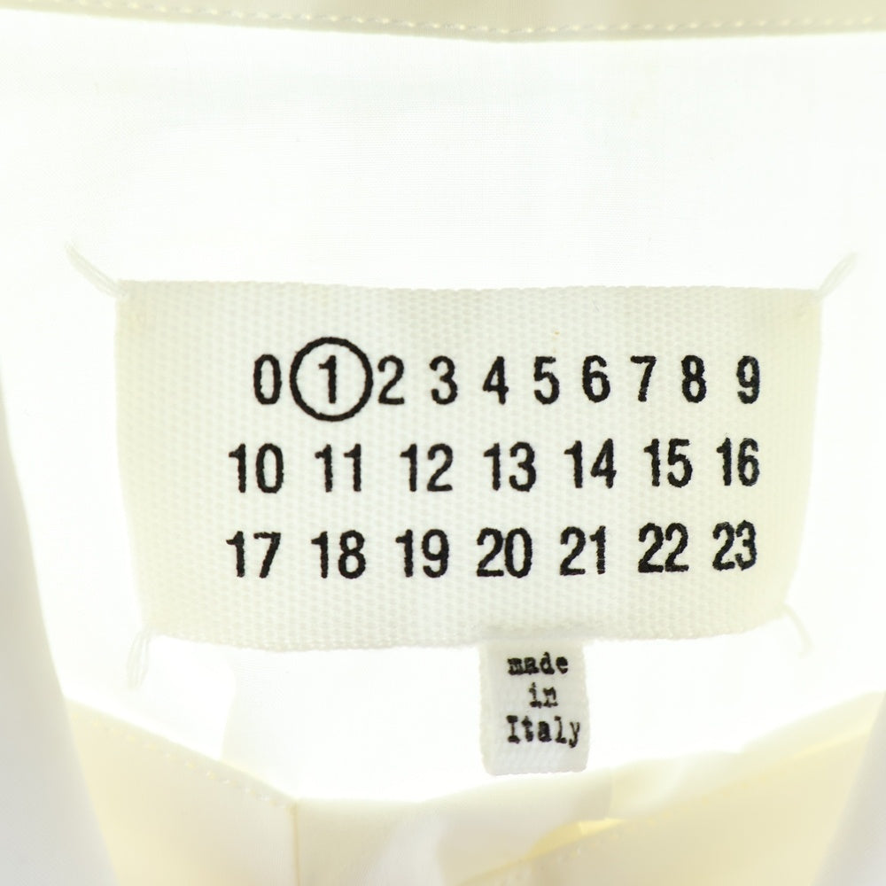 Maison Martin Margiela(メゾンマルタンマルジェラ) 12SS 比翼ボタン コットン ポンチョ シャツ ホワイト S51DL0138 レディース