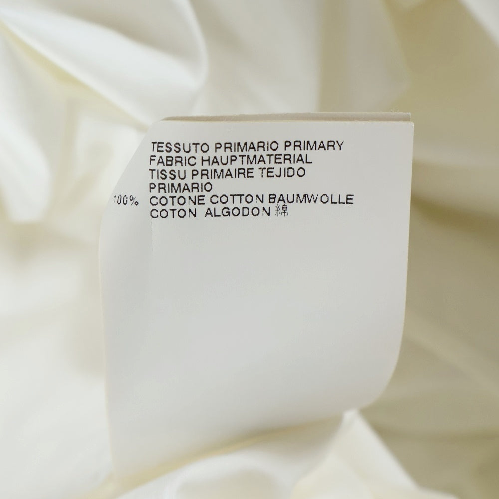 Maison Martin Margiela(メゾンマルタンマルジェラ) 12SS 比翼ボタン コットン ポンチョ シャツ ホワイト S51DL0138 レディース