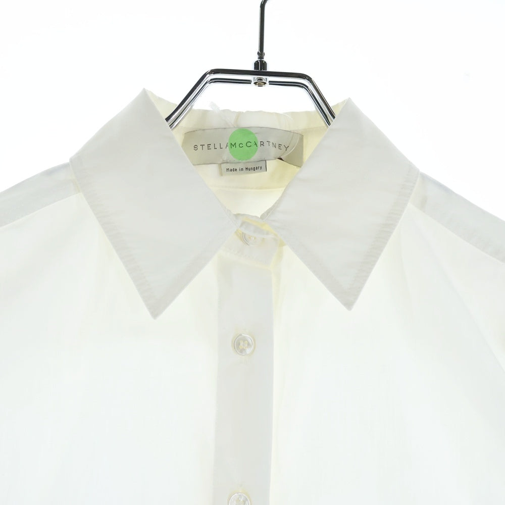 STELLA McCARTNEY(ステラマッカートニー) バック オープン フリル リボン デザイン 長袖シャツ ホワイト 383207 レディース