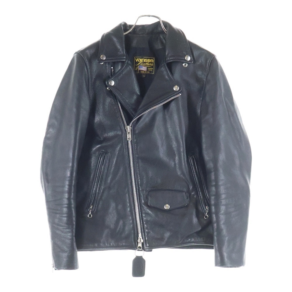 VANSON(バンソン) C2R カウレザー ダブルライダース ジャケット ブラック
