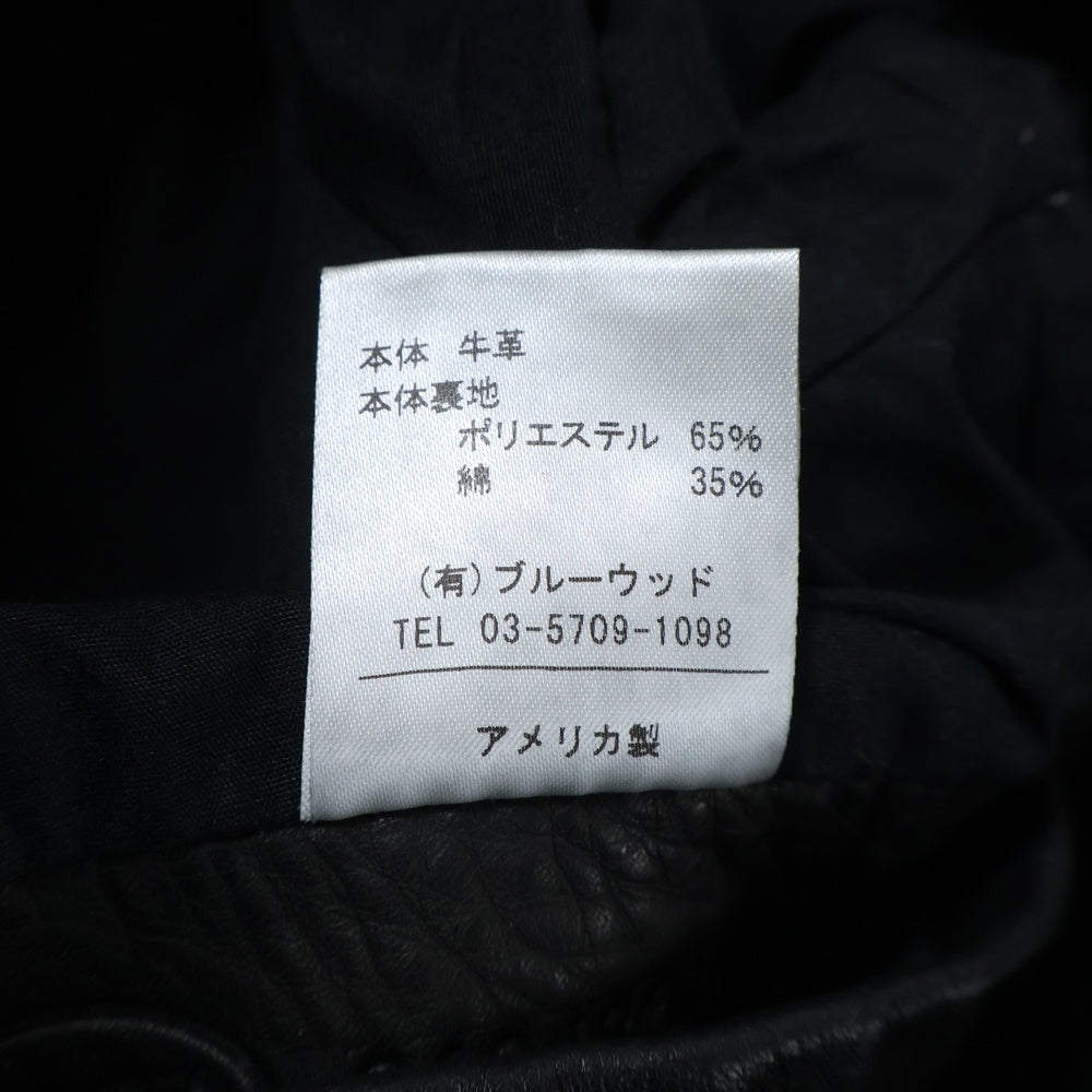 VANSON(バンソン) C2R カウレザー ダブルライダース ジャケット ブラック