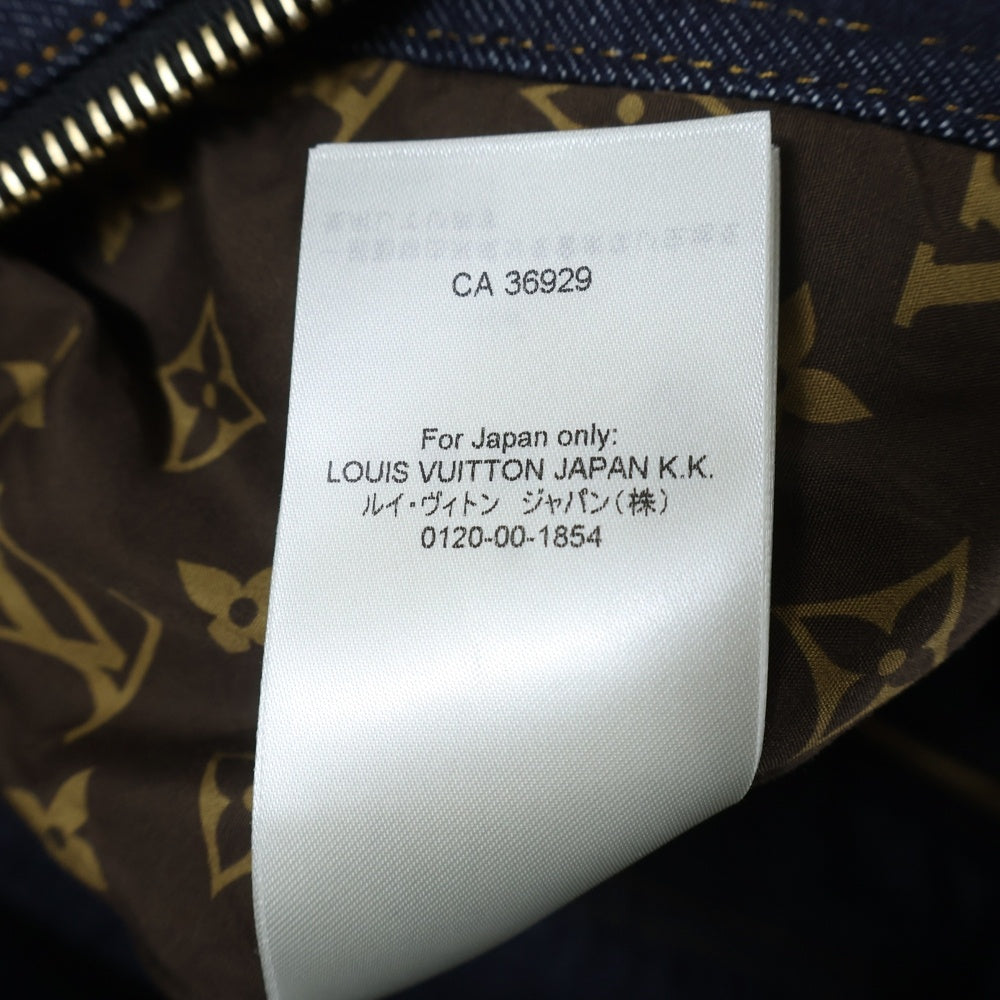LOUIS VUITTON(ルイヴィトン) 25SS ノースリーブ フリル ジップアップ デニム フラウンスドレス ぺプラムドレス インディゴ レディース RW251WB EFY FSRO95