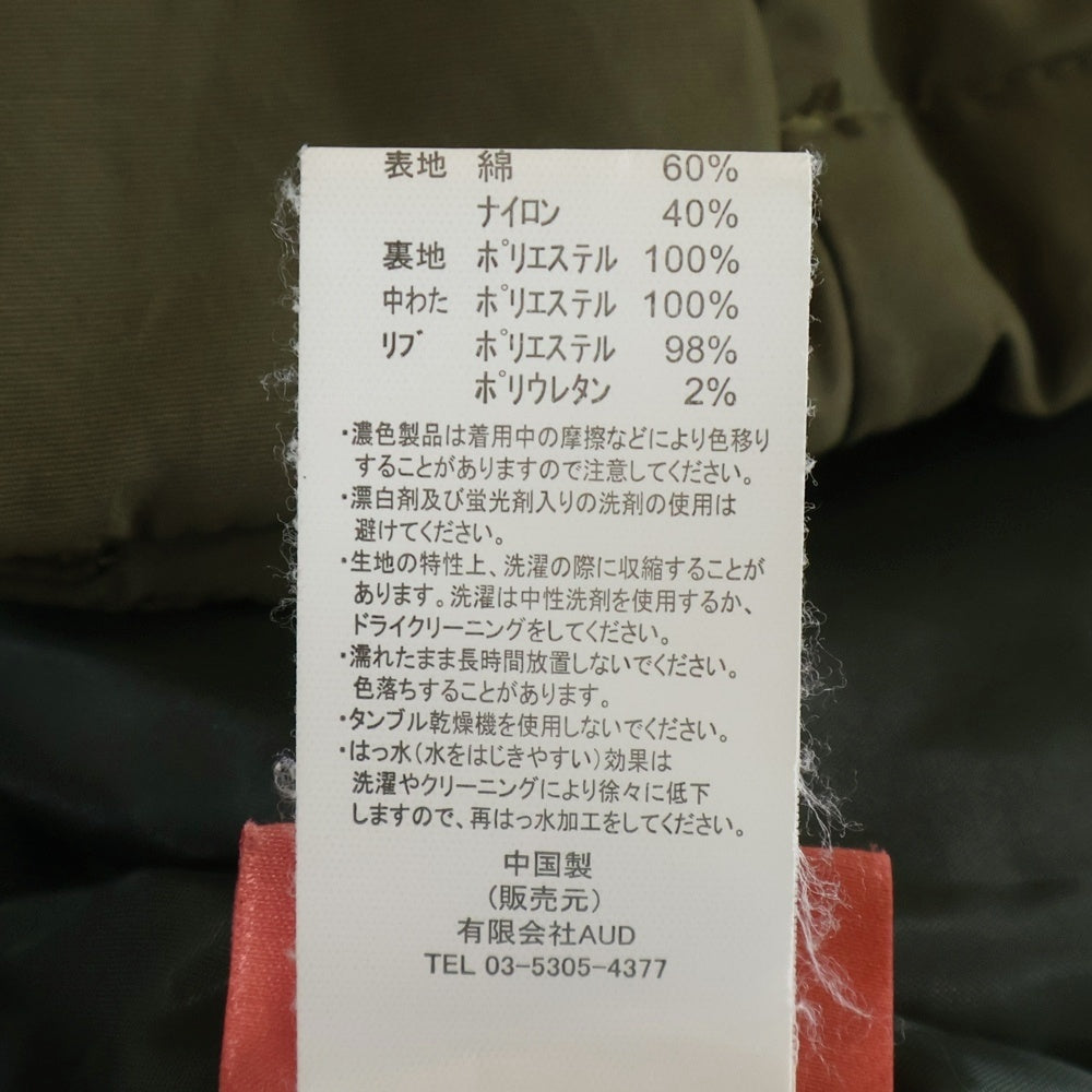 NO BRAND(ノーブランド) AUDIENCE M-65 オーディエンス モッズコート 中綿ダウンジャケット カーキ AUD7158