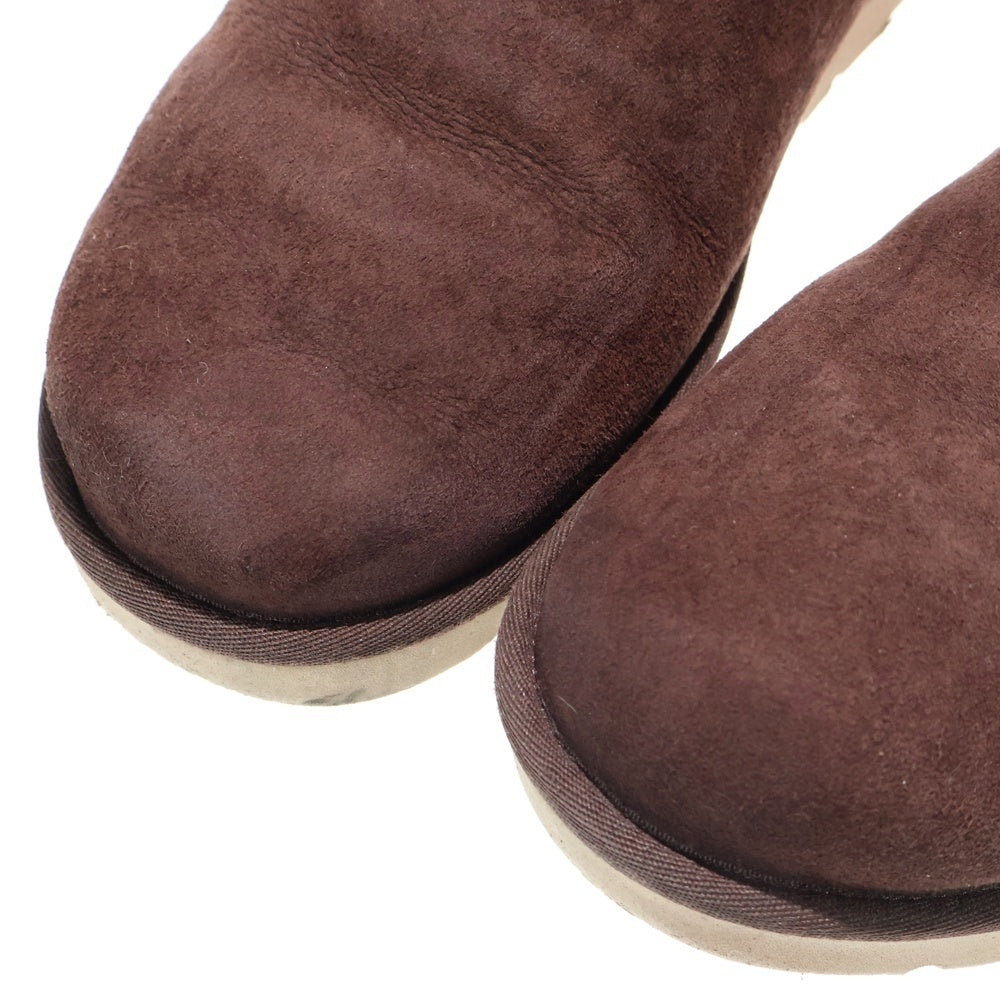 UGG(アグ) ボアライニング アンクル ムートンブーツ ブラウン US10/28cm