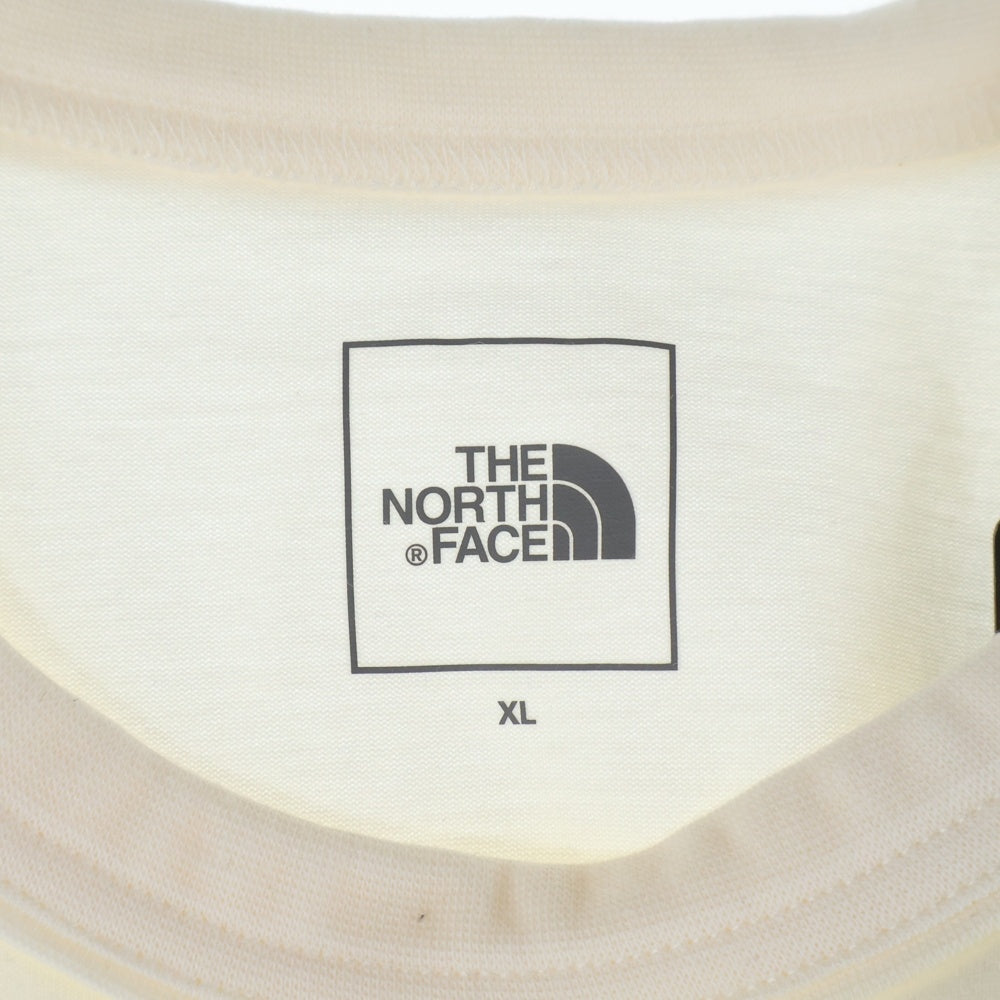 THE NORTH FACE(ザノースフェイス) CR Message Tee グラフィックプリント クルーネック 半袖Tシャツ カットソー アイボリー NTM32401
