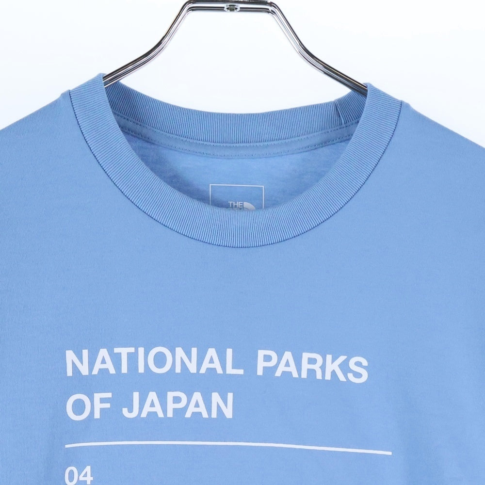 THE NORTH FACE(ザノースフェイス) S/S National Parks Tee ナショナルパークス プリント クルーネック 半袖Tシャツ カットソー ブルー NT32516R