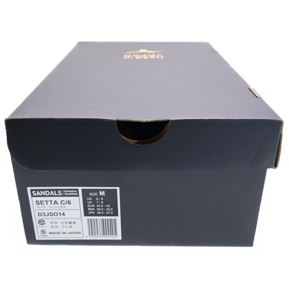 MIZUNO(ミズノ) ×大和工房 SETTA C/6 ヤマトコウボウ セッタ シーシックス 草履 雪駄 サンダル ブラック D3JSO14