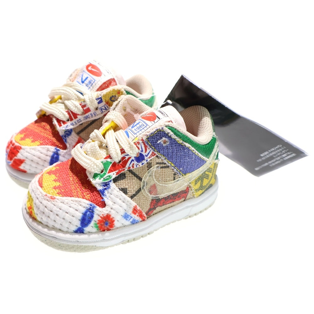 NIKE(ナイキ) TD DUNK LOW CITY MARKET ダンク シティマーケット ローカットスニーカー マルチ キッズ 3C/9cm DD3575-900