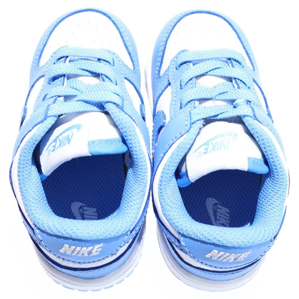 NIKE(ナイキ) TD DUNK LOW UNIVERSITY BLUE ダンク ローカットスニーカー ユニバーシティブルー ブルー キッズ 6C/12cm CW1589-103