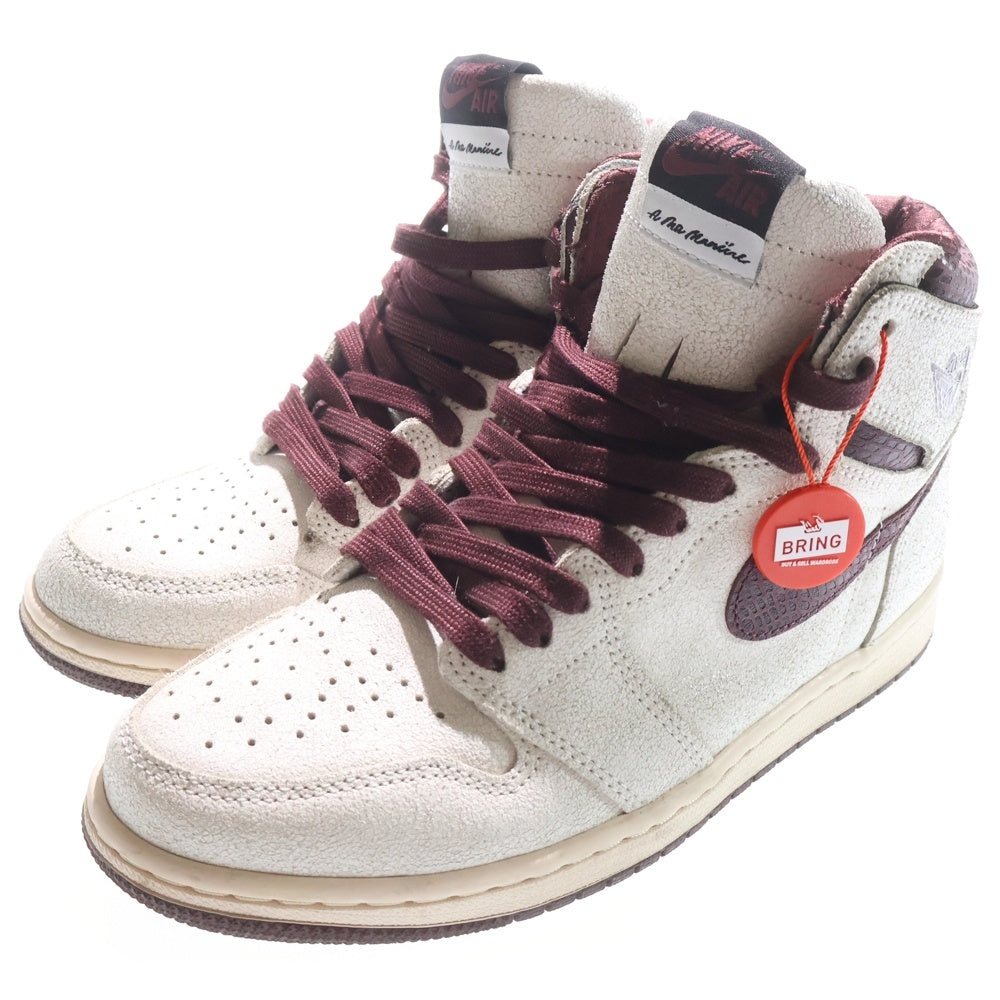 NIKE(ナイキ) ×A MA MANIERE AIR JORDAN 1 RETRO HIGH OG SP アママニエール エアジョーダン1 ハイカットスニーカー アイボリー US8/26cm DO7097-100
