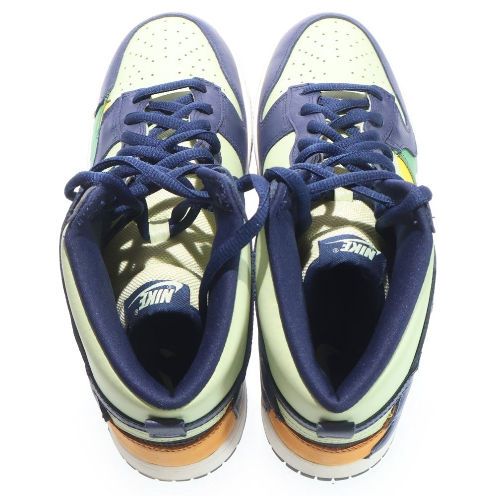 NIKE(ナイキ) WMNS DUNK HIGH LX ウィメンズ ダンク ハイカットスニーカー ネイビー/グリーン US12/29cm DQ7575-300 レディース