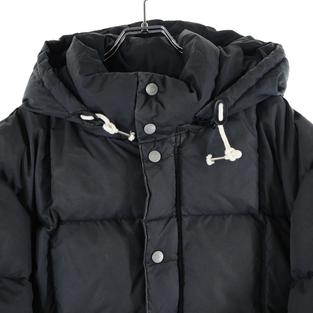 NEIGHBORHOOD(ネイバーフッド) 24SS FADED DOWN JACKET フェード ジップアップ ナイロン ダウンジャケット ブラック 242SZNH-JKM06