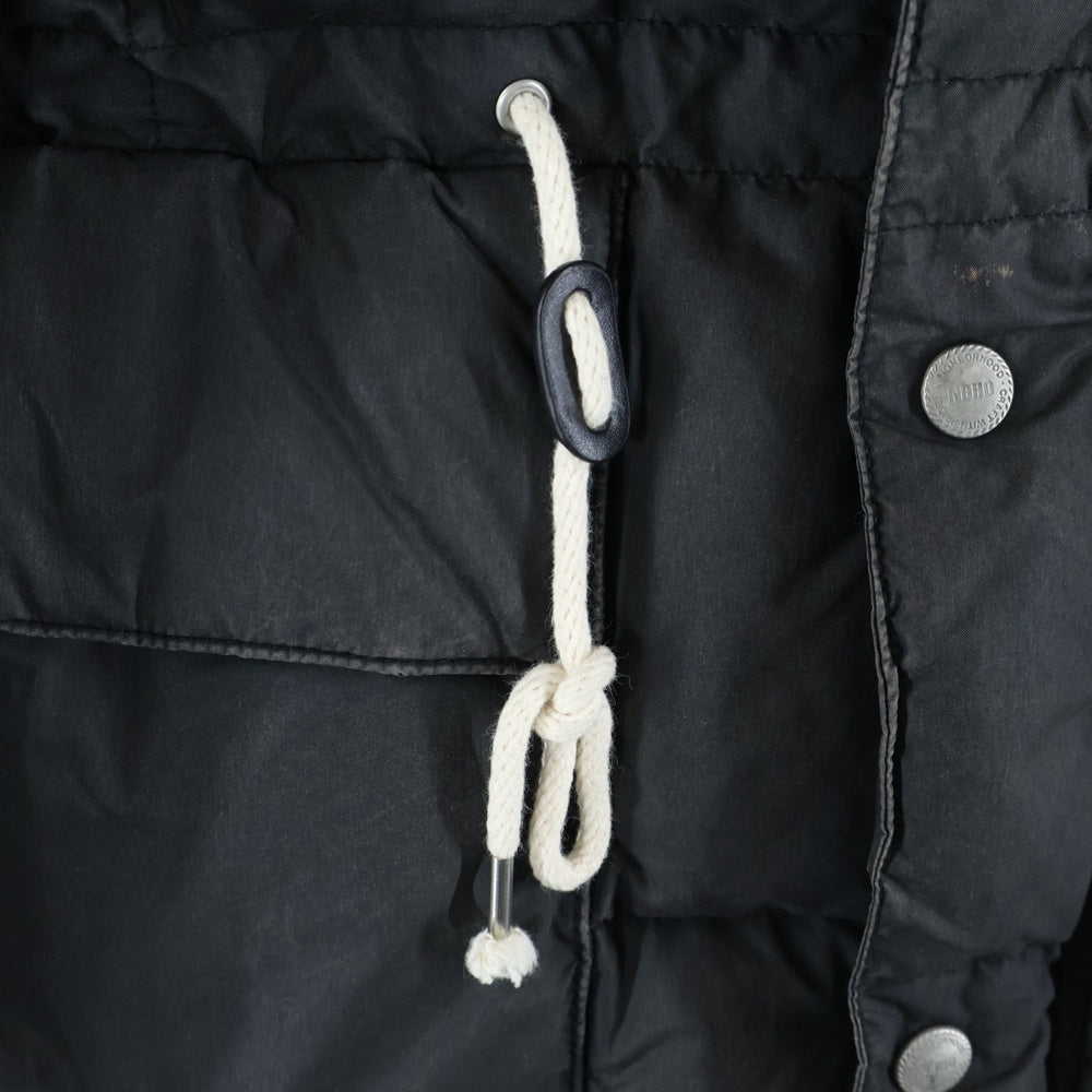 NEIGHBORHOOD(ネイバーフッド) 24SS FADED DOWN JACKET フェード ジップアップ ナイロン ダウンジャケット ブラック 242SZNH-JKM06