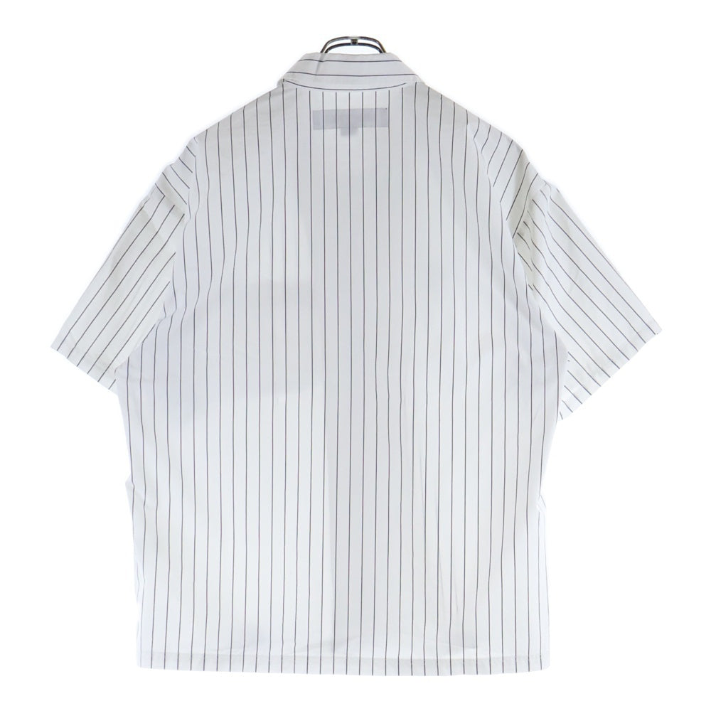 NEIGHBORHOOD(ネイバーフッド) 25SS STRIPE WORK SHIRT SS ストライプ ワーク 半袖シャツ ホワイト 251TSNH-SHM05