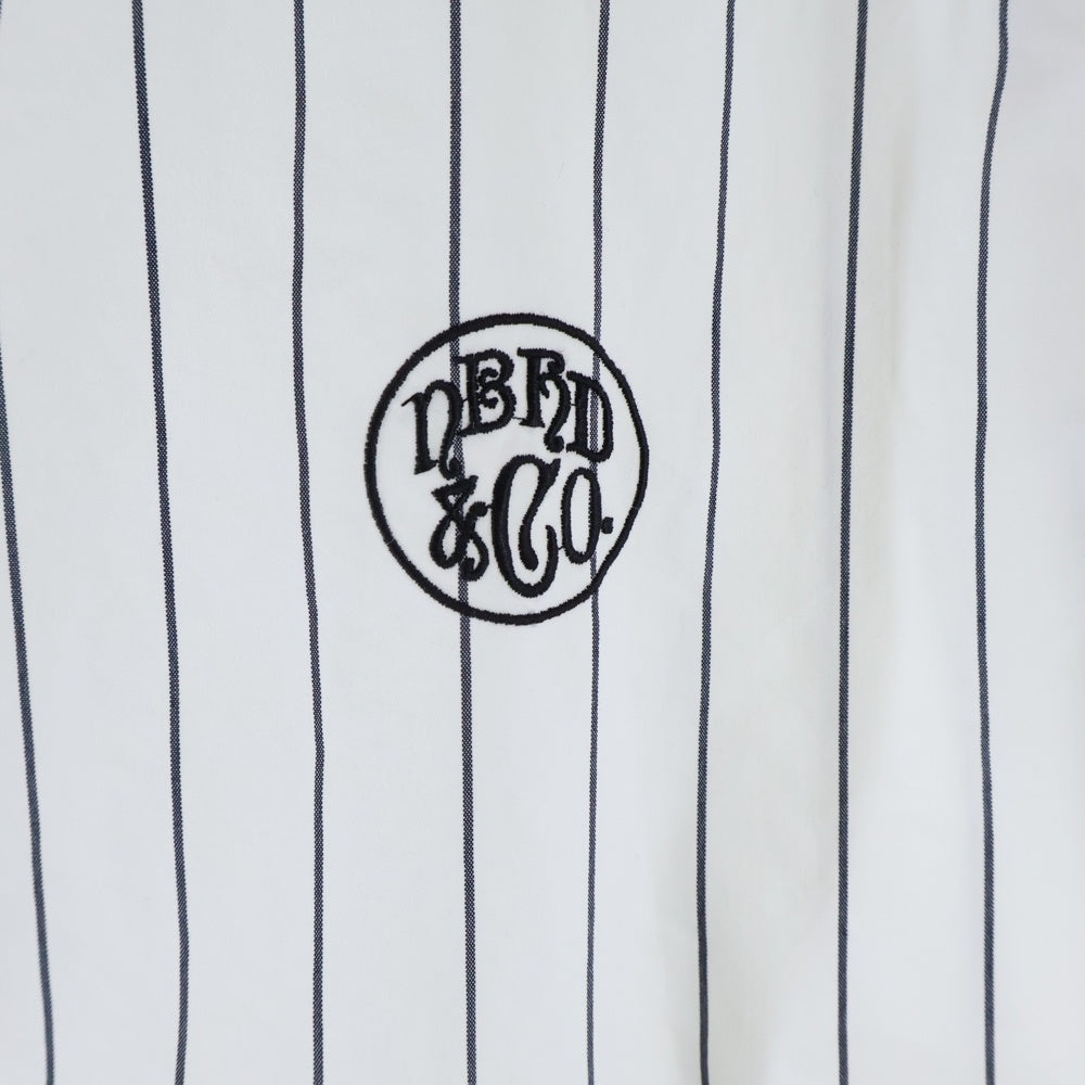 NEIGHBORHOOD(ネイバーフッド) 25SS STRIPE WORK SHIRT SS ストライプ ワーク 半袖シャツ ホワイト 251TSNH-SHM05