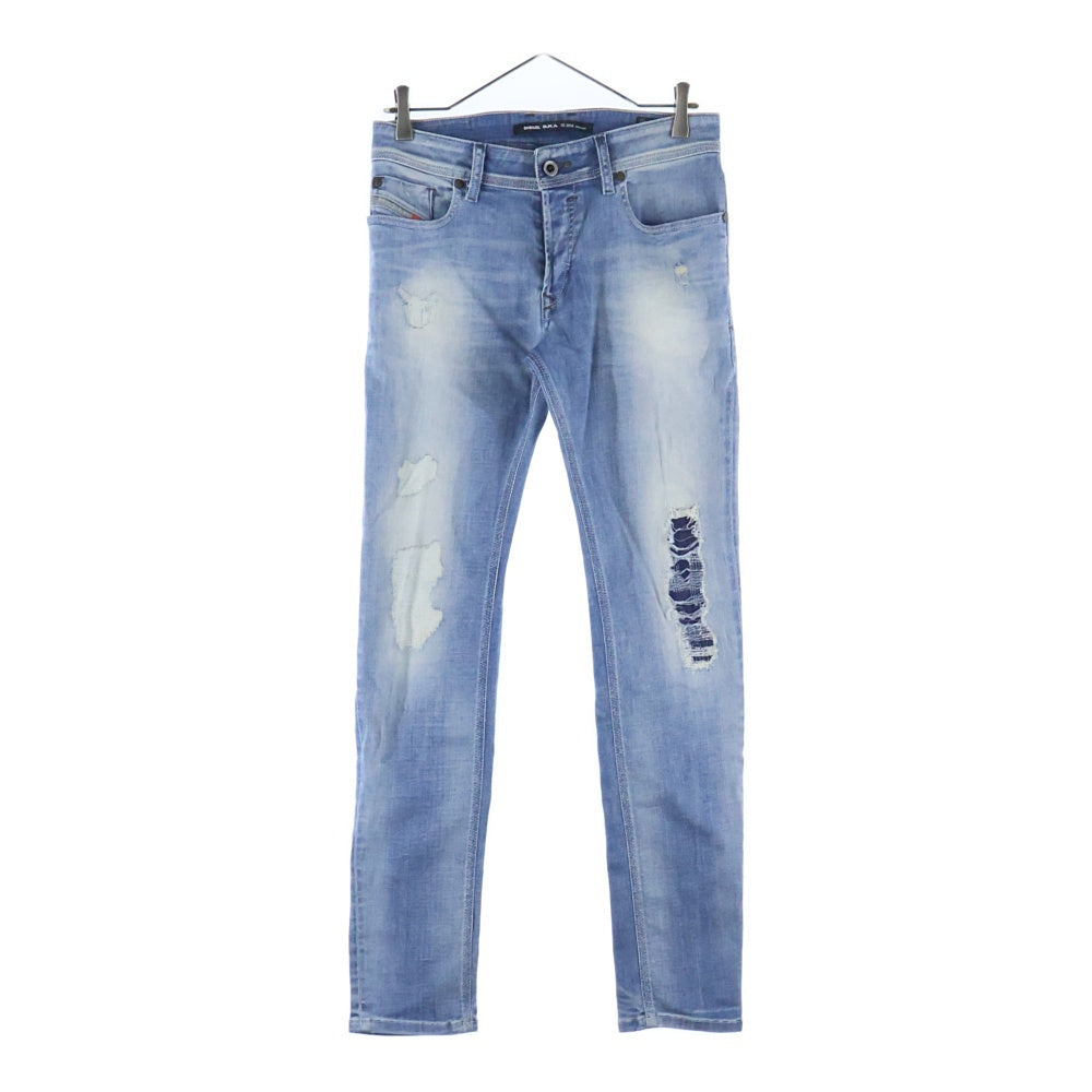 DIESEL(ディーゼル) 18SS SLEENKER スリムフィット ダメージ加工 ストレート スキニーパンツ デニムパンツ インディゴ