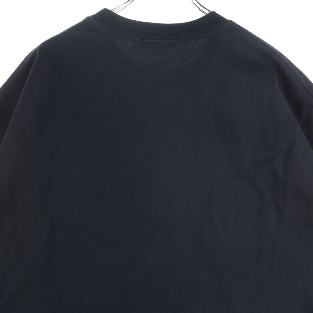 LAD MUSICIAN(ラッドミュージシャン) グラフィックプリント クルーネック オーバーサイズ 半袖Tシャツ カットソー ブラック