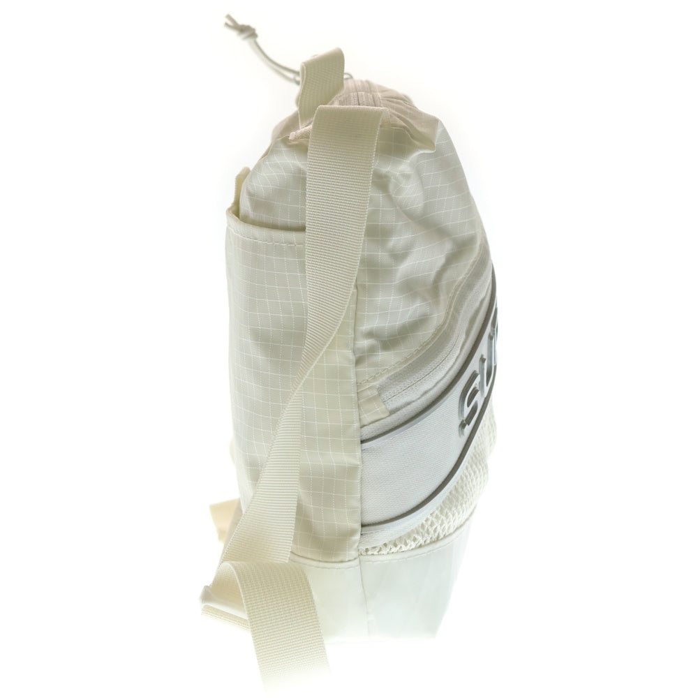 SUPREME(シュプリーム) 23AW Shoulder Bag ロゴ メッシュ ショルダーバッグ ボディバッグ ホワイト