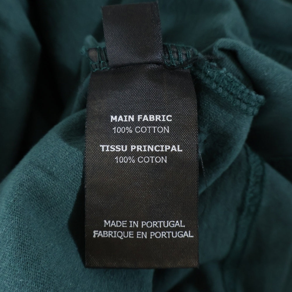 VETEMENTS(ヴェトモン) 20AW POLIZEI フロントプリント クルーネック 半袖Tシャツ カットソー グリーン UAH21TR511