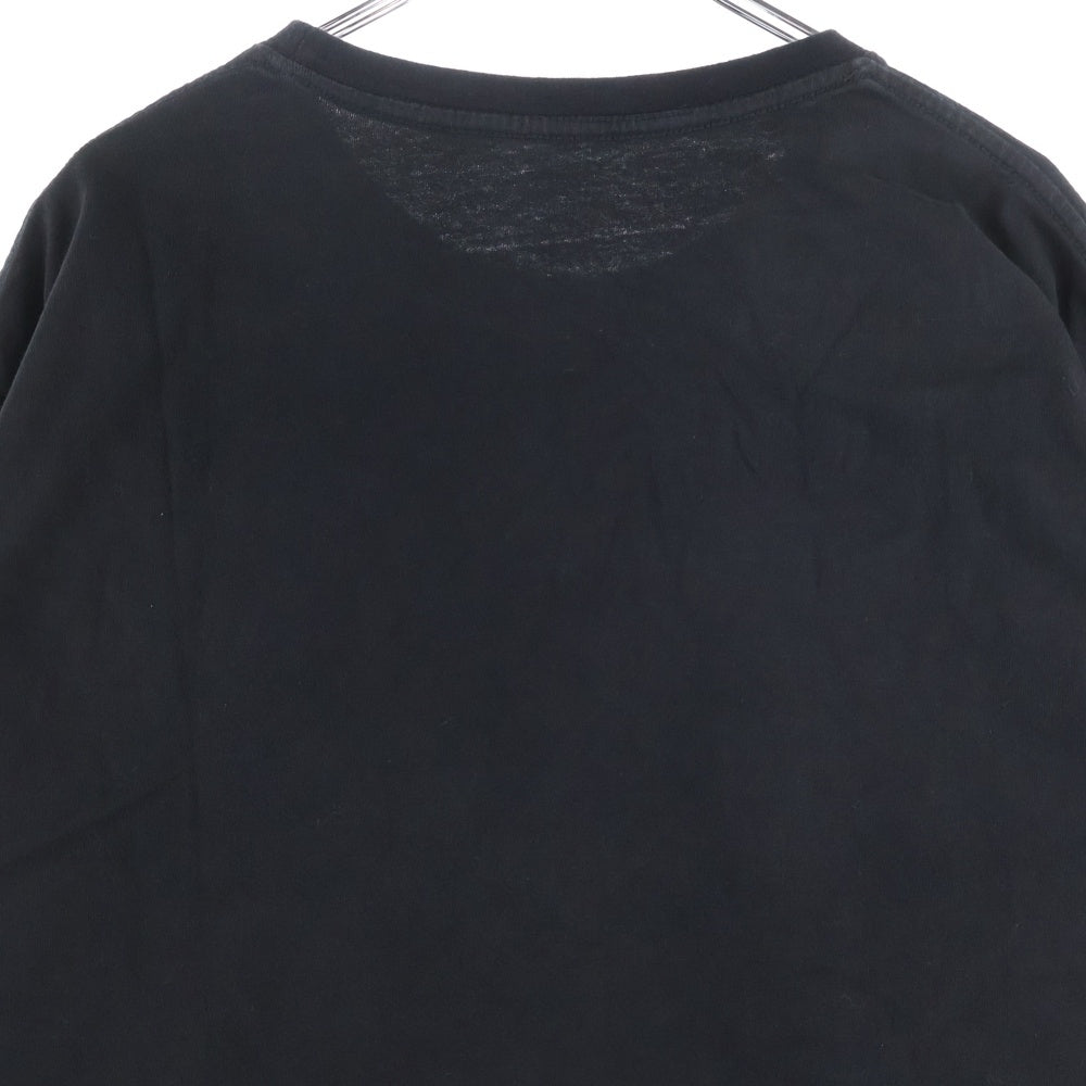 STAMPD(スタンプド) サークルロゴプリント クルーネック 長袖Tシャツ カットソー ブラック