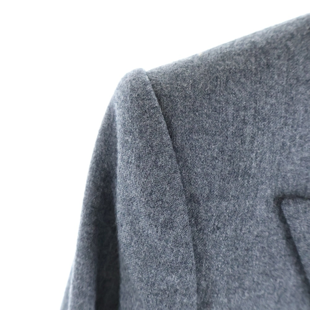 SAINT LAURENT PARIS(サンローランパリ) ダブルブレスト ピークドラペル ウール テーラードジャケット グレー レディース 687628 Y3D46