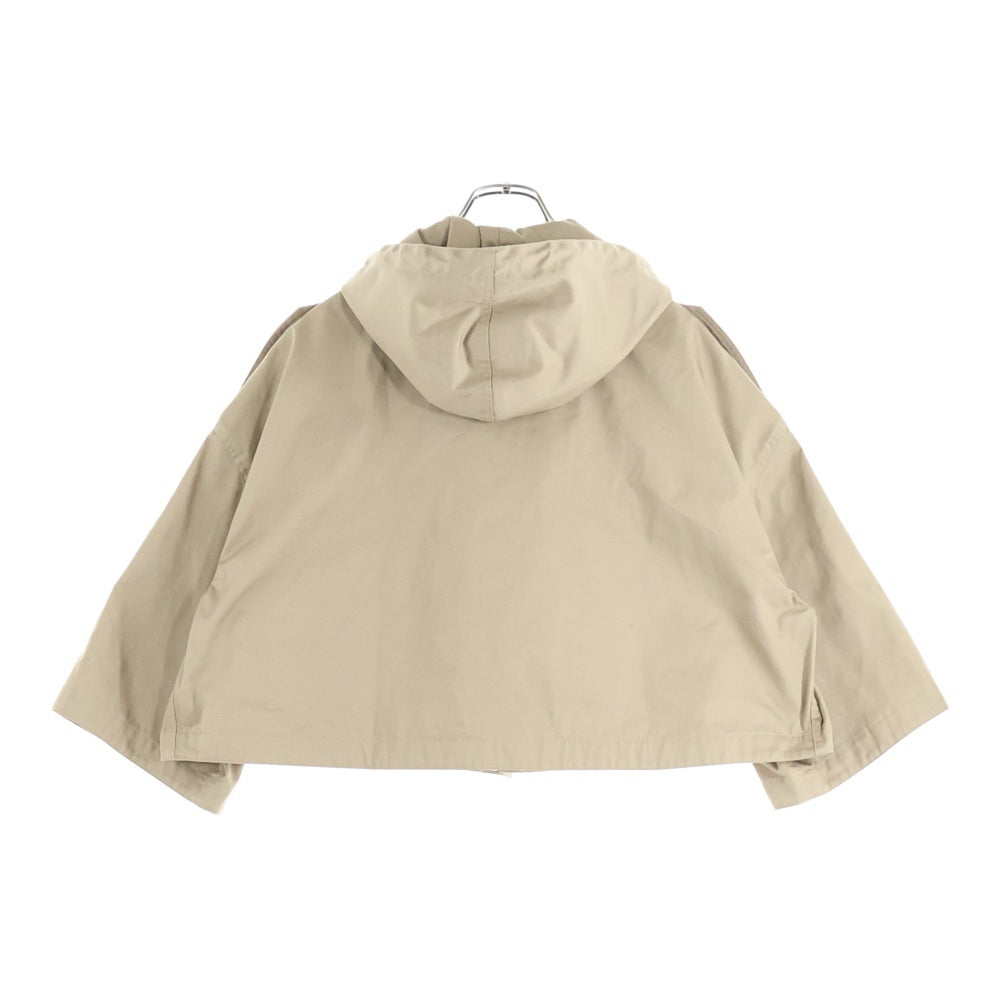 CELINE(セリーヌ) トリオンフ テクニカルコットン クロップド ジップアップ パーカー ジャケット ベージュ レディース 2W615004N