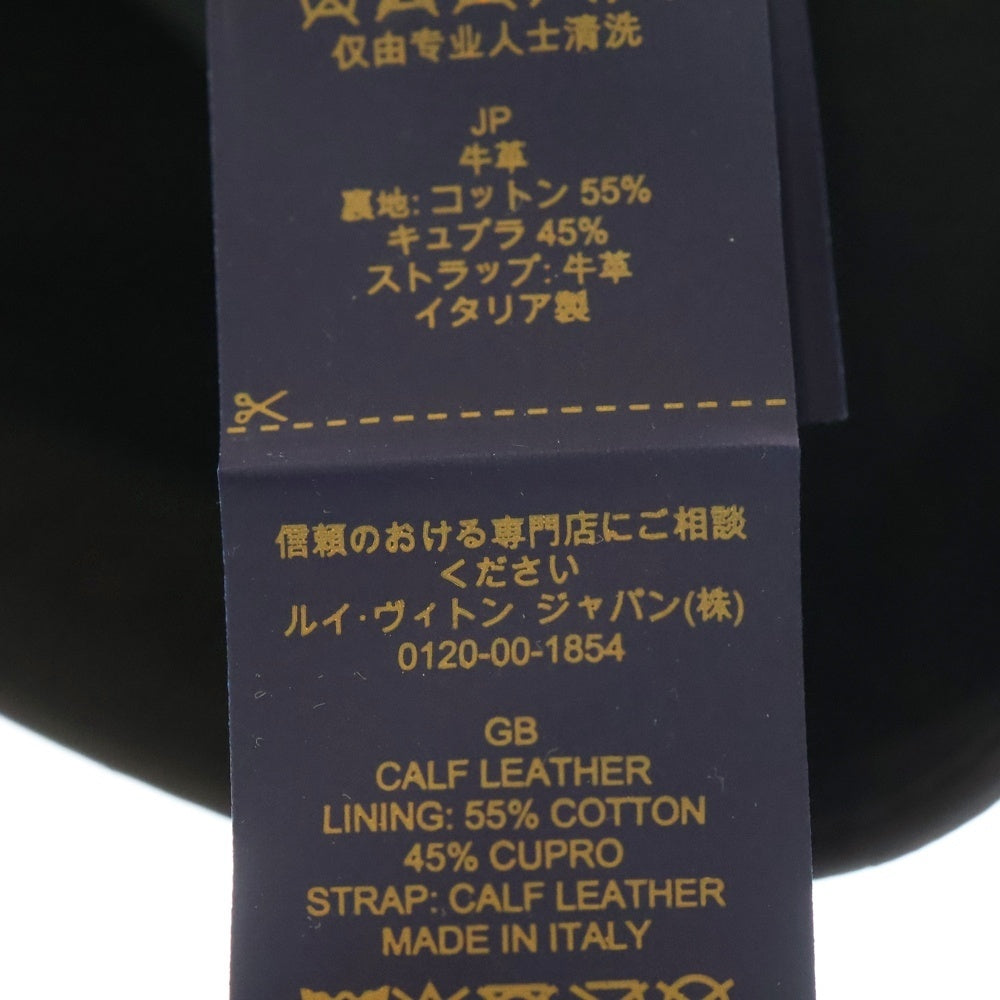 LOUIS VUITTON(ルイヴィトン) モノグラム シャドウ キャップ モノグラム シャドウ ベースボール レザーキャップ 帽子 ブラック M76580 AL4262