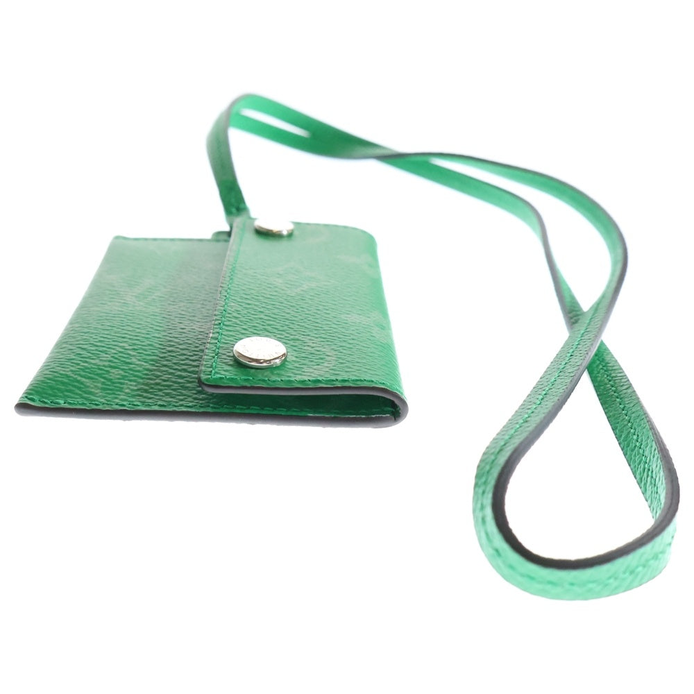 LOUIS VUITTON(ルイヴィトン) ポルト カルト オンストラップ モノグラムキャンバス カード入れ パスケース グリーン M83153 RFID レディース