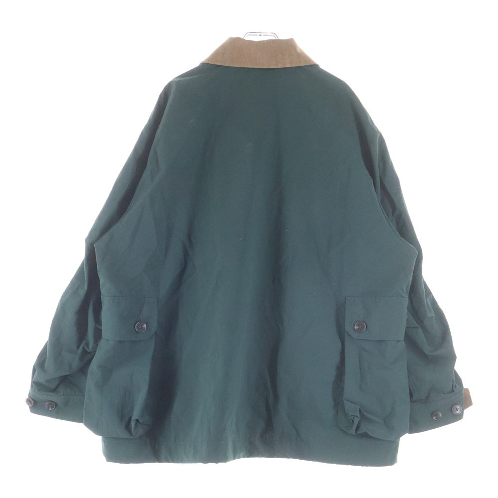 DAIWA PIER39(ダイワ ピアサーティナイン) Tech Field Jacket テックフィールド 襟コーデュロイ 裏地チェック総柄 ナイロン ジップアップ ジャケット グリーン BJ-20022