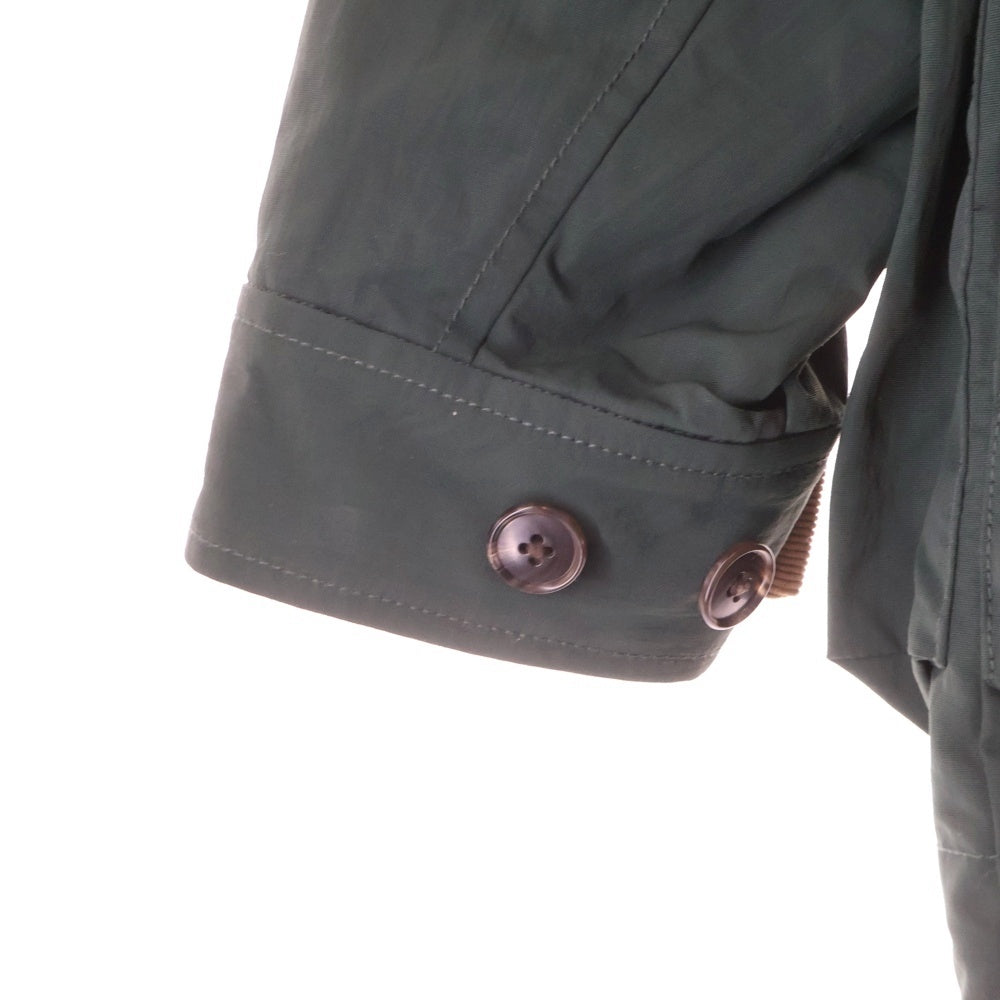 DAIWA PIER39(ダイワ ピアサーティナイン) Tech Field Jacket テックフィールド 襟コーデュロイ 裏地チェック総柄 ナイロン ジップアップ ジャケット グリーン BJ-20022