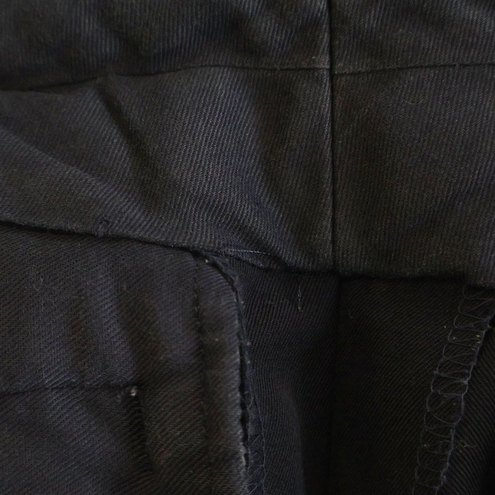 COMME des GARCONS(コムデギャルソン) 90S ウール 2タック ワイド テーパード スラックスパンツ ネイビー PP-05061L