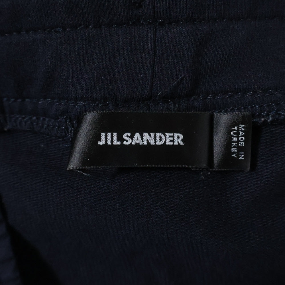 JIL SANDER(ジルサンダー) コットン ドローストリング スウェット ハーフ ショートパンツ ショーツ ネイビー 709014