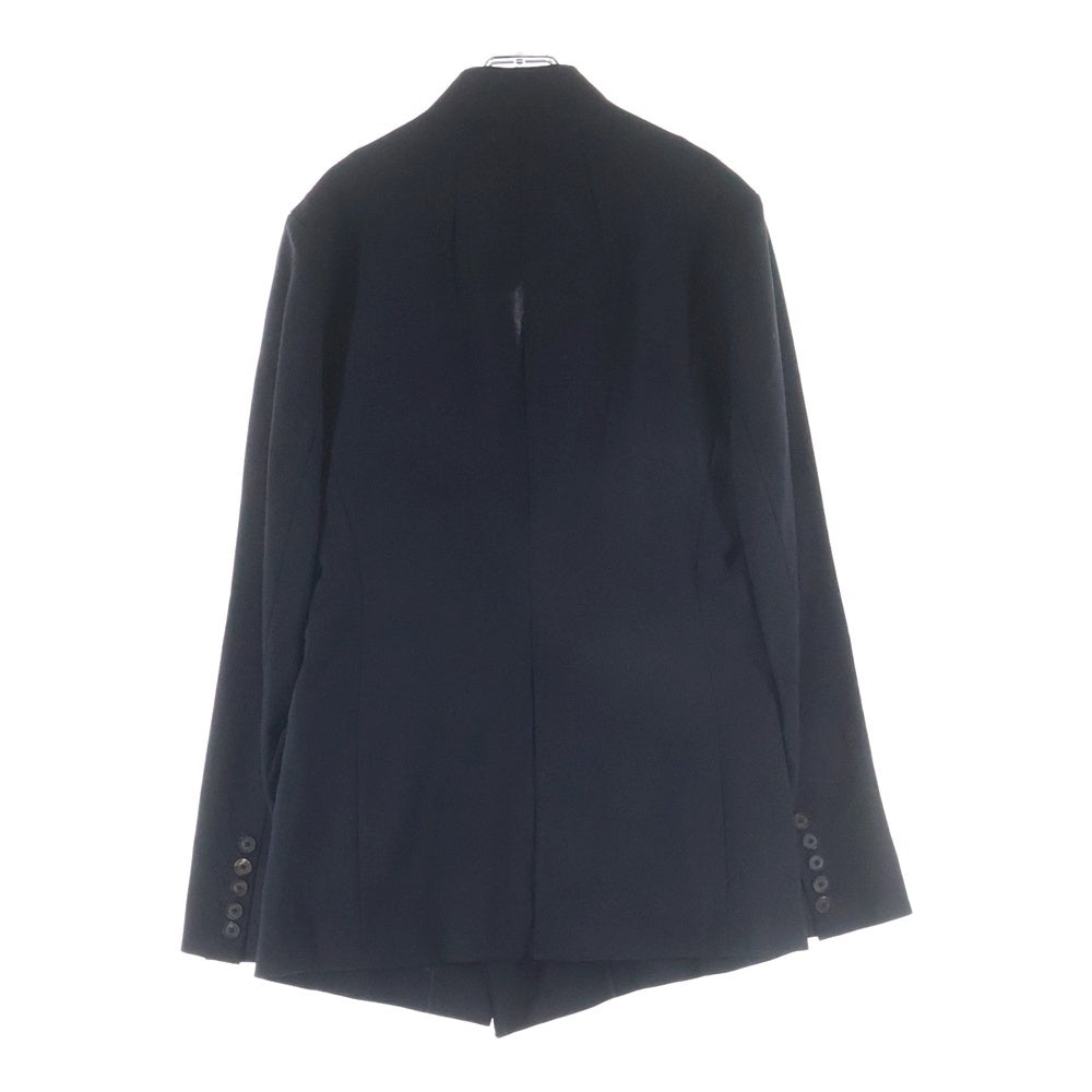BED J.W. FORD(ベッドフォード) 20SS Dinner Jacket ディナー ウール ノーカラー ダブルブレスト 2B テーラードジャケット ブラック 20SS-B-JK03 レディース