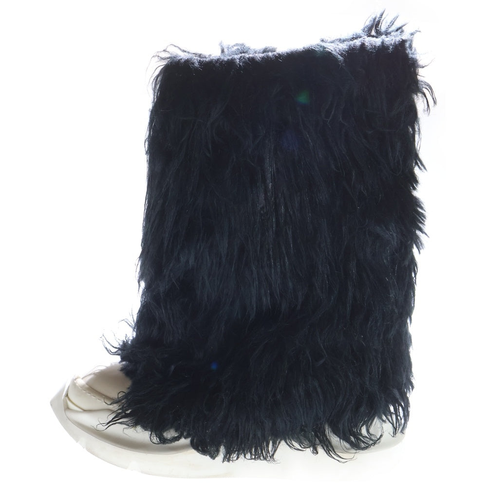 DRKSHDW(ダークシャドウ) FOGACHINE SNEAKS FUR BOOTS フォガチン ファー ハイカットスニーカー ブーツ ブラック DU02B4814-FF