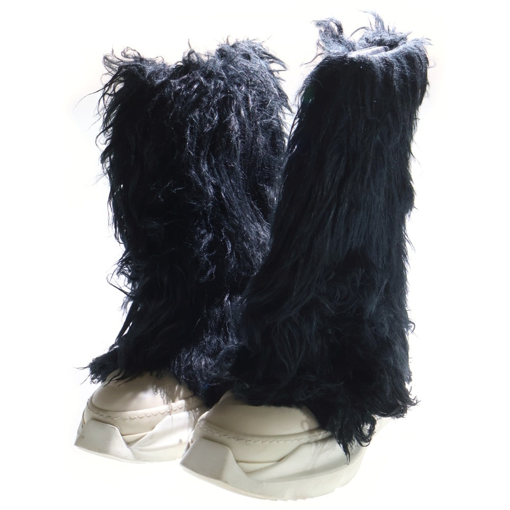 DRKSHDW(ダークシャドウ) FOGACHINE SNEAKS FUR BOOTS フォガチン ファー ハイカットスニーカー ブーツ ブラック DU02B4814-FF