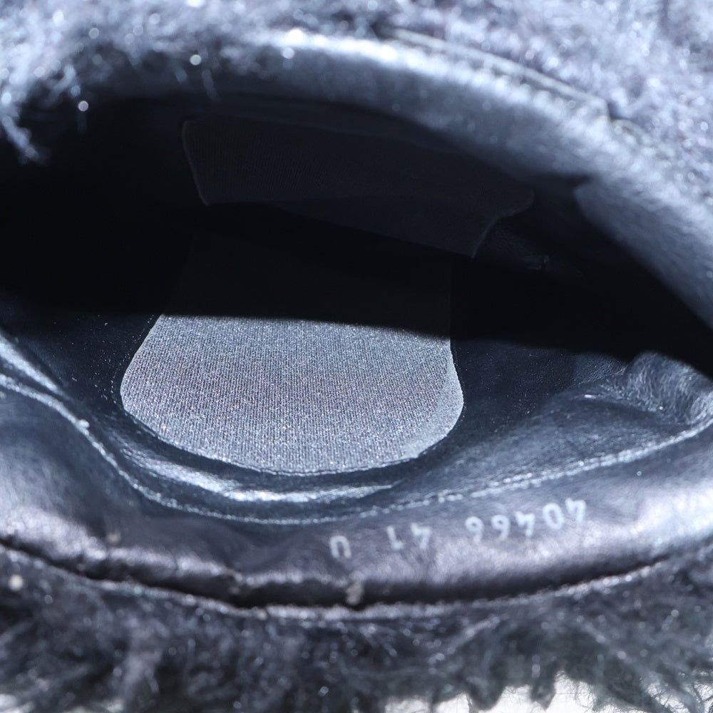 DRKSHDW(ダークシャドウ) FOGACHINE SNEAKS FUR BOOTS フォガチン ファー ハイカットスニーカー ブーツ ブラック DU02B4814-FF