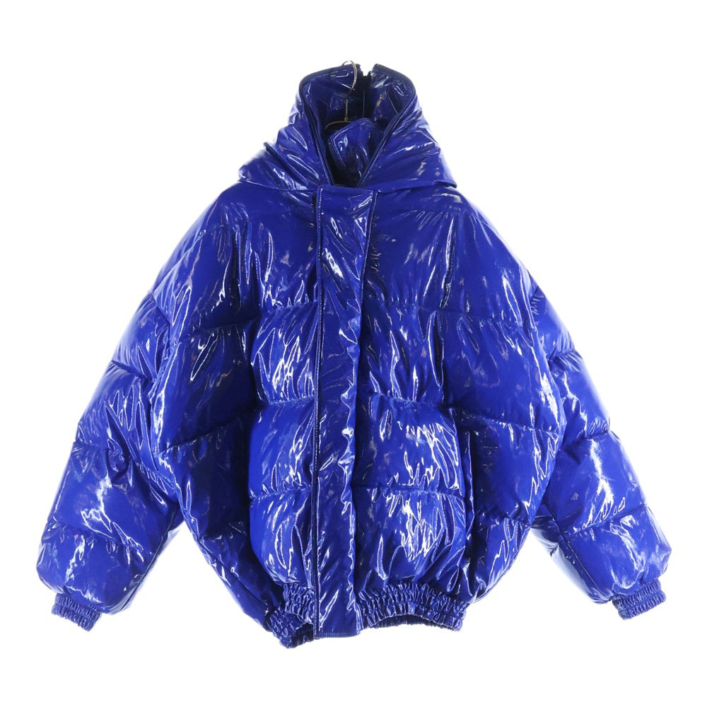 VETEMENTS(ヴェトモン) 17AW MISS WEBCAM PUFFER JACKET バックプリント レイヤード パファー ジャケット ブルー レディース WAH18JA9