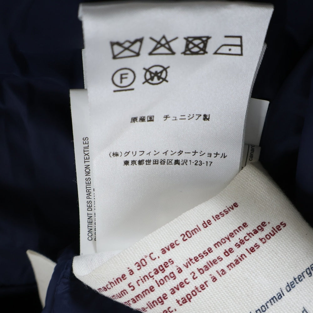 PYRENEX(ピレネックス) 19AW GRENOBLE グルノーブル ジップアップ ファー付き ナイロンダウンジャケット ネイビー HWK037P4004WT3 レディース