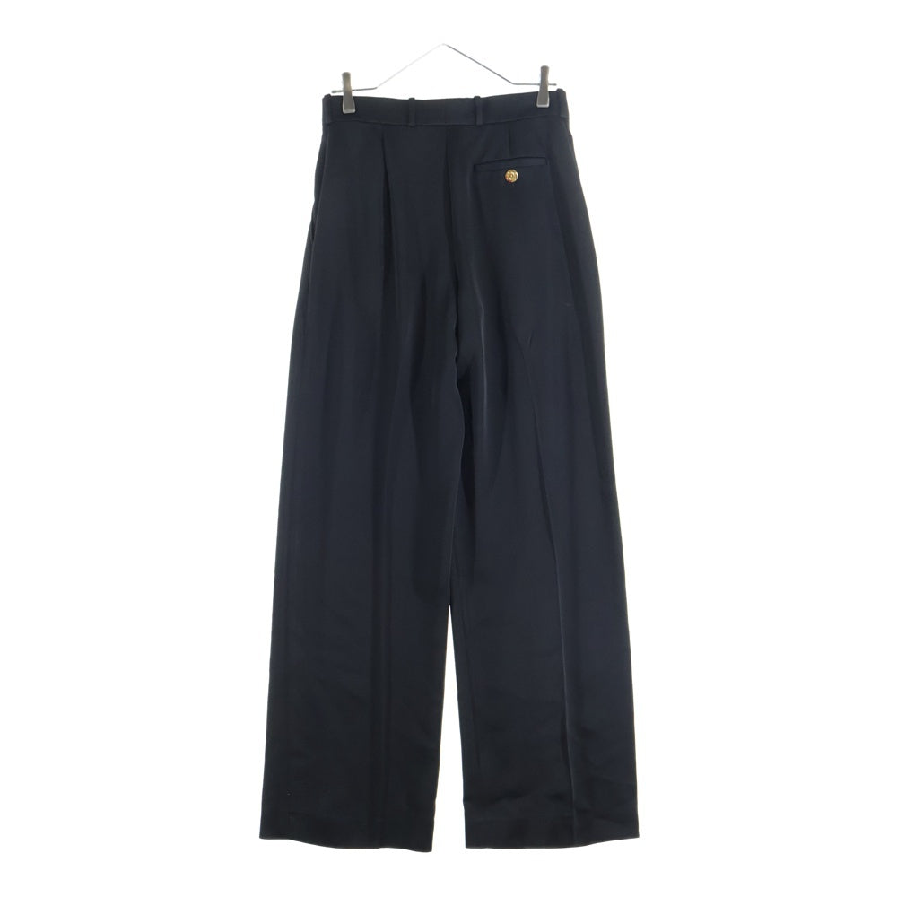 LOEWE(ロエベ) アナグラムボタン アセテート スラックス ロングパンツ ブラック S2182001FH レディース