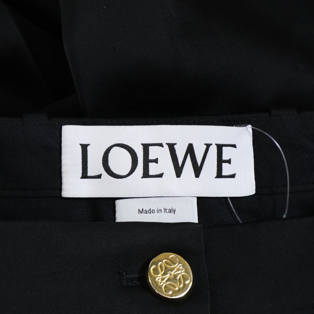LOEWE(ロエベ) アナグラムボタン アセテート スラックス ロングパンツ ブラック S2182001FH レディース