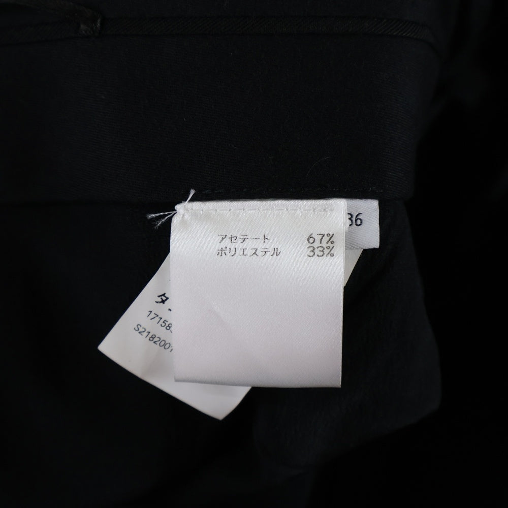 LOEWE(ロエベ) アナグラムボタン アセテート スラックス ロングパンツ ブラック S2182001FH レディース