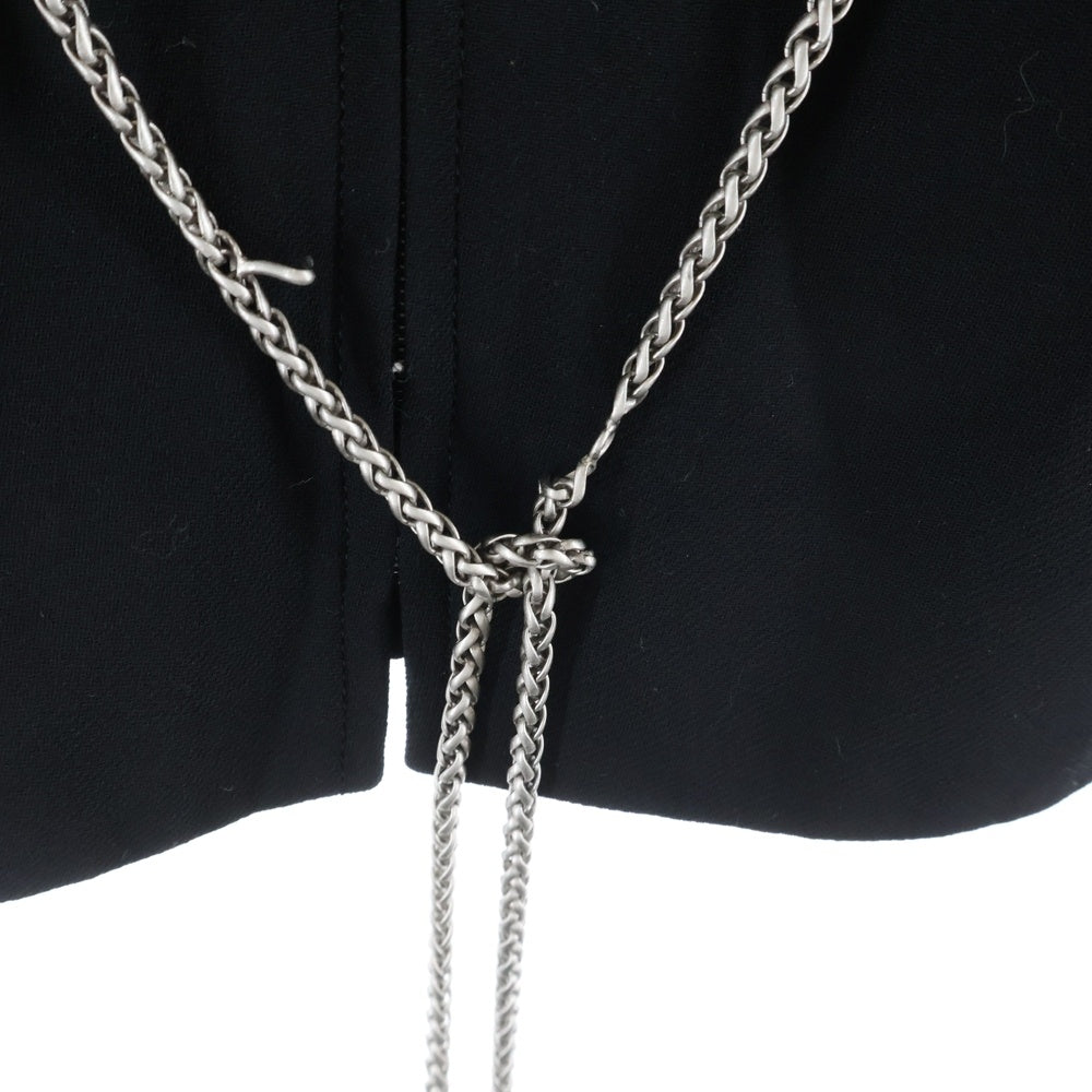CHANEL BOUTIQUE(シャネルブティック) ココマーク チェーンベルト付き ノーカラージャケット ブラック P11160V06456 レディース
