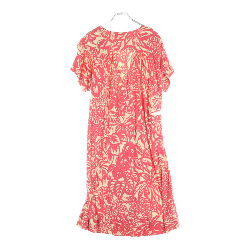 BALENCIAGA(バレンシアガ) 10SS 総柄 半袖 ワンピース ピンク/ベージュ 259697 TU933 レディース