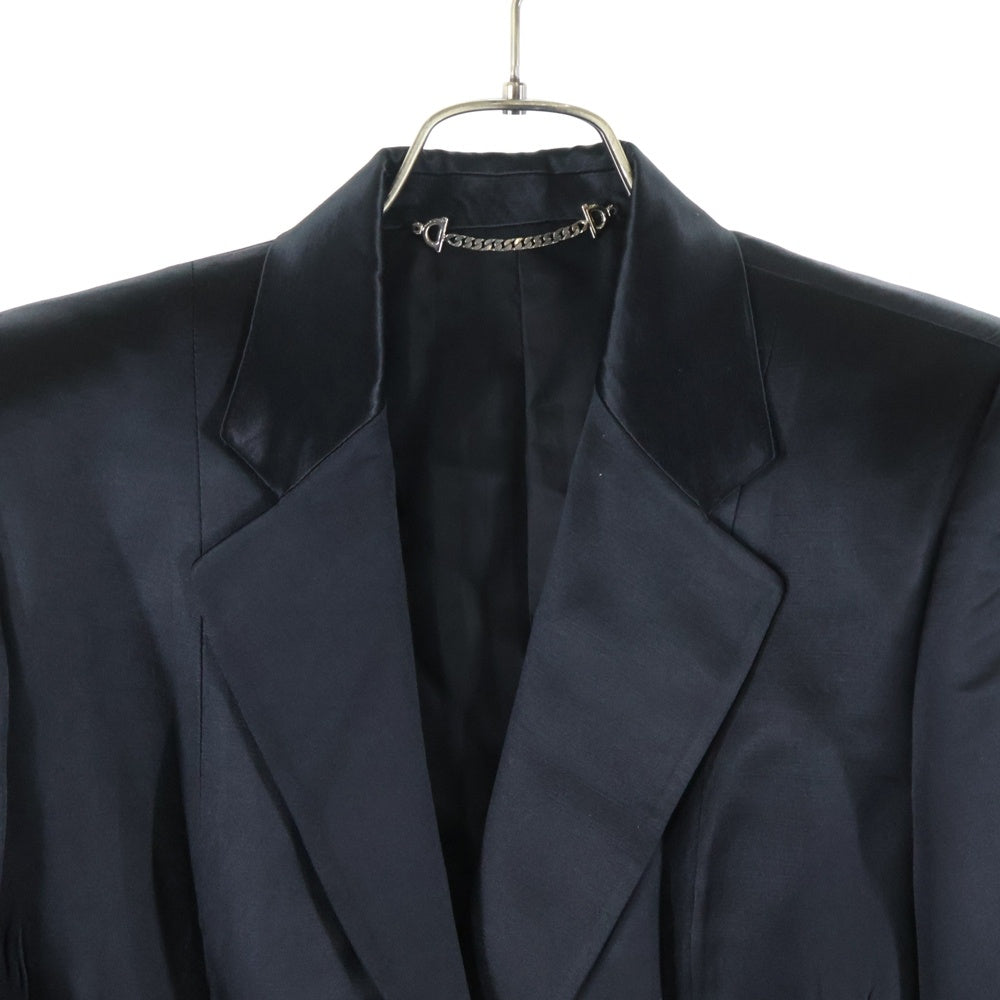 GUCCI(グッチ) レインウール 1B シングルテーラードジャケット ブラック レディース