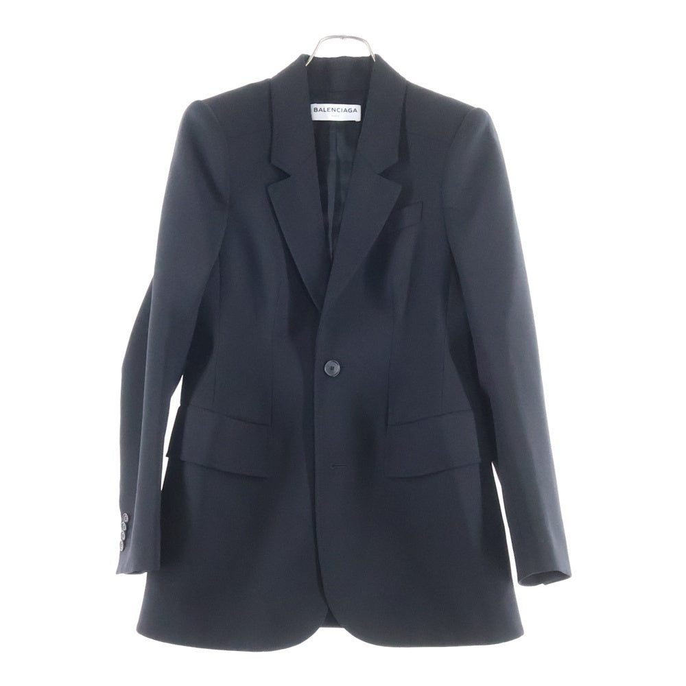 BALENCIAGA(バレンシアガ) 17AW クラシック アワーグラス ブレイザー 2B テーラードジャケット ブラック レディース 479868