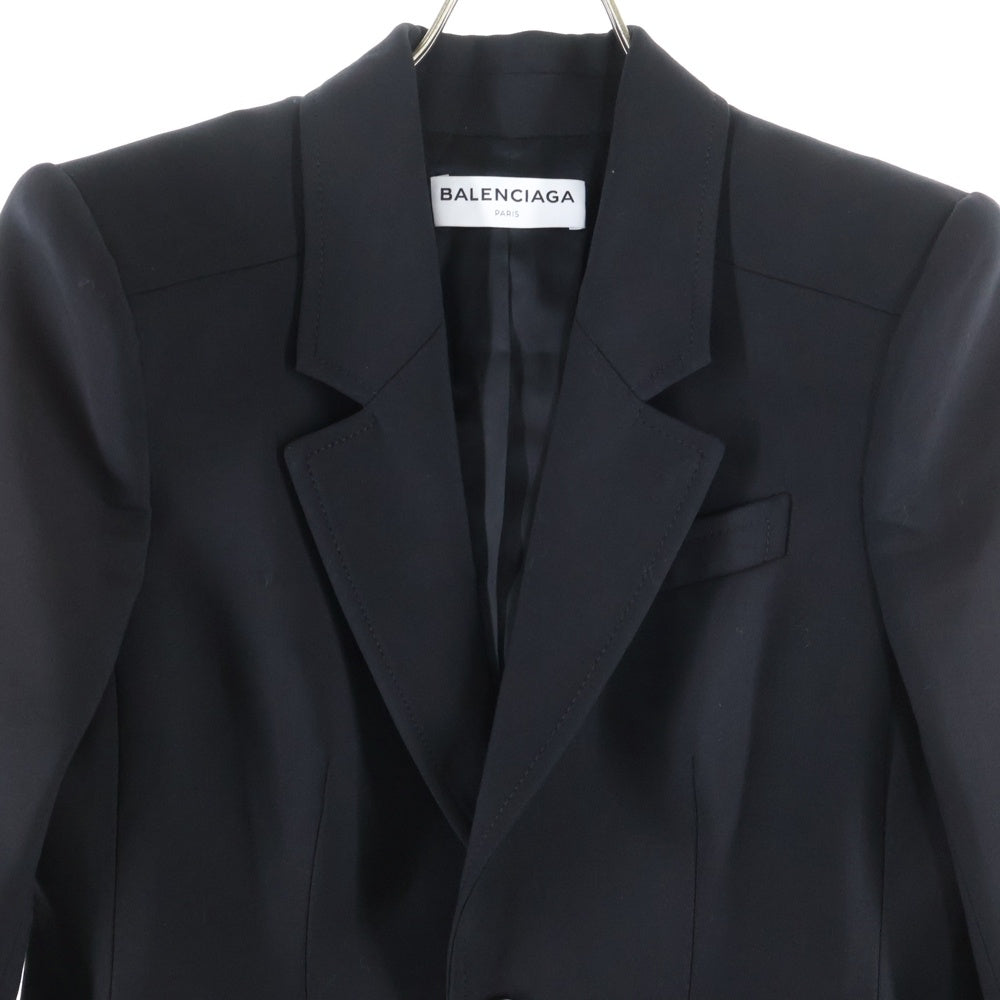 BALENCIAGA(バレンシアガ) 17AW クラシック アワーグラス ブレイザー 2B テーラードジャケット ブラック レディース 479868
