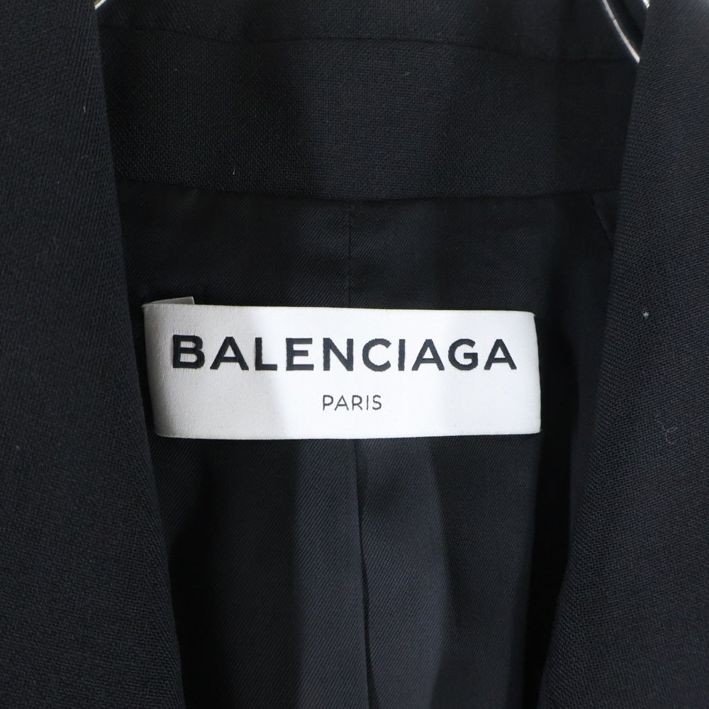 BALENCIAGA(バレンシアガ) 17AW クラシック アワーグラス ブレイザー 2B テーラードジャケット ブラック レディース 479868