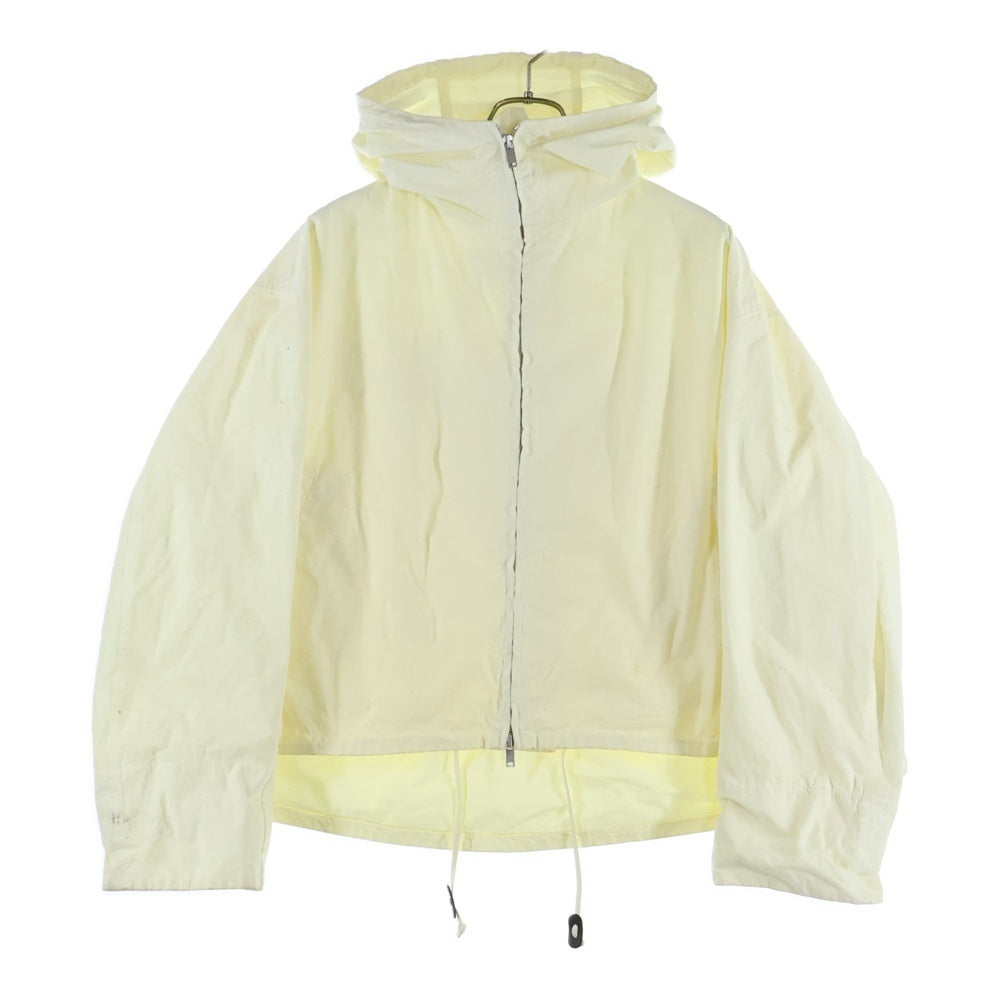 JIL SANDER +(ジルサンダープラス) フーデット ジップアップ ショート ジャケット アイボリー JPPQ420661 レディース